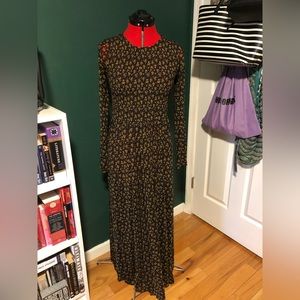 Free People Floral Mesh Maxi